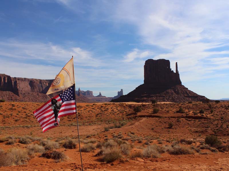 Flags at Monument Valley