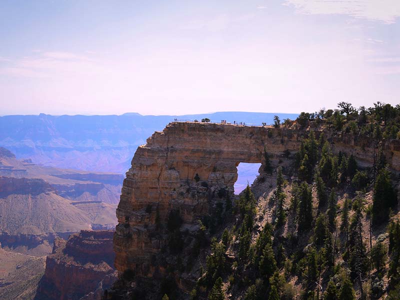 View of Angels Window at Grand Canyon