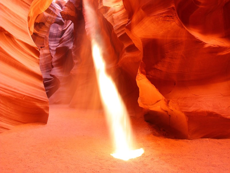 Light Beam at Antelope Canuon
