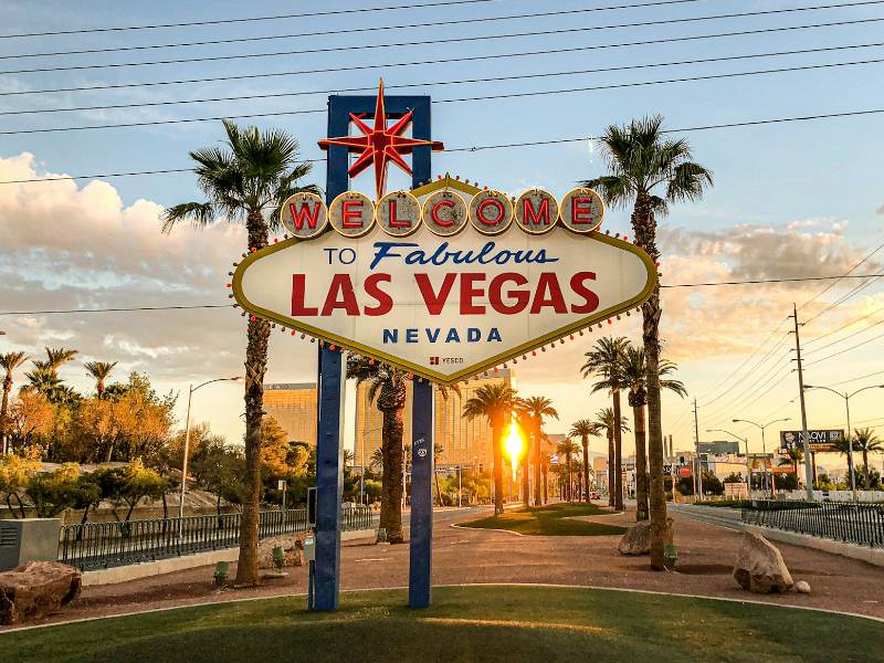 View of Welcome to Las Vegas Sign